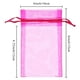thumbnail image 2 of Bolsas de regalo SumDirect, 100 unidades, organza transparente, 10 x 15 cm, color rosa intenso, 2 of 7