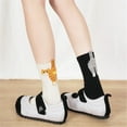 thumbnail image 3 of Sinyiin Women’s Crew Socks With Funny Cats Print and 3D Balls Combed Cotton Ankle Socks, 3 of 11