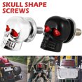 thumbnail image 1 of Tornillo De Matrícula Acero De Seguridad Forma De Calavera De Motocicleta Perno De Matrícula Tornillos Decorativos De Matrícula De Motocicleta Kit De Fijación De Matrícula De Motocicleta Muyoka Hogar, 1 of 7