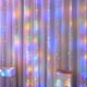 thumbnail image 4 of Luces de cortina de hadas, luces de cadena, luces colgantes de pared, decoración para el hogar, bodas y fiestas, 4 of 8