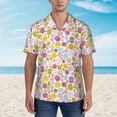 thumbnail image 4 of Haiem Easter Egg Printed Hawaiian Shirt for Men - Men’s Casual Beach Summer Shirts - Stretch Fabric with Modern Fit-X-Large, 4 of 9