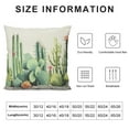 thumbnail image 5 of RUIYC Hand Painted Green Cactus Plants In The Desert Inspiration Cushion Cover Case For Sofa Living Room Decorative Throw Lumbar Pillow Case Cushion Cover Rectangle, 5 of 5