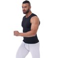 thumbnail image 5 of QRIC 2 Packs Men's Muscle Sleeveless Workout Tank Tops Athletic Gym Bodybuilding Training Compression Shirt, 5 of 9
