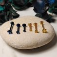 thumbnail image 3 of BodyJ4You 3PC Labret Stud Tragus Earring Set 16G Goldtone Steel Yellow Crystal Helix Lip Cartilage, 3 of 6