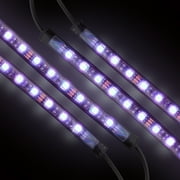 Monster Basics Bluetooth Car Interior Lights, Sound-Reactive Multi-Color RGB Lights, 4-Pack