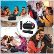 JYX Bluetooth Speaker, Portable Party Speaker with 2 Mics, IPX5 Waterproof Outdoor Party Speaker