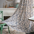 thumbnail image 4 of XmhyTop Home Curtains for Bedroom Living Room,Semi-Blackout Country Cotton and linen Vintage Chic Tassels Hollow Window Treatment Rod Pocket Drape（1 Panel，78.7*59in,A69）, 4 of 5