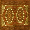 thumbnail image 1 of Ahgly Company Machine Washable Indoor Square Persian Yellow Traditional Area Rugs, 3' Square, 1 of 4