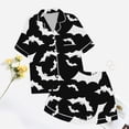 thumbnail image 6 of Ulitacool Halloween Pajamas Womens V Neck Top And Pants Cartoon Graphic Sleepwear Jammies Sleeveless Nightwear Autummn Winter Trend Outfits L Black, 6 of 6