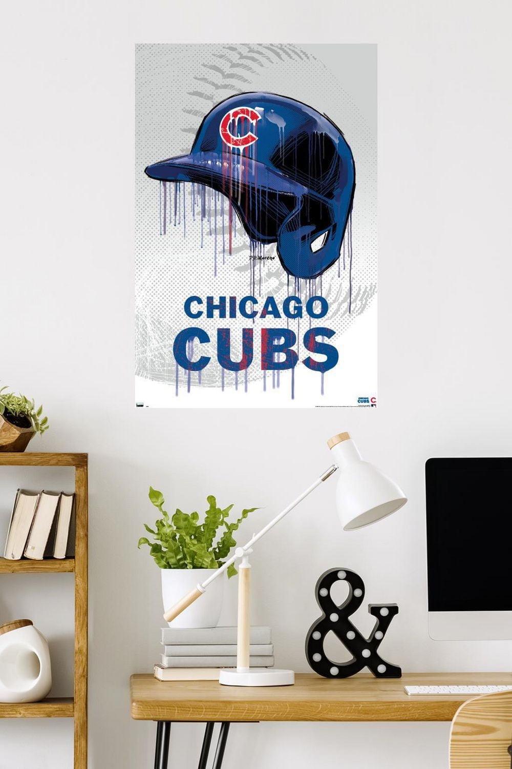 MLB Chicago Cubs - Drip Helmet 20 Wall Poster, 22.375" x 34"
