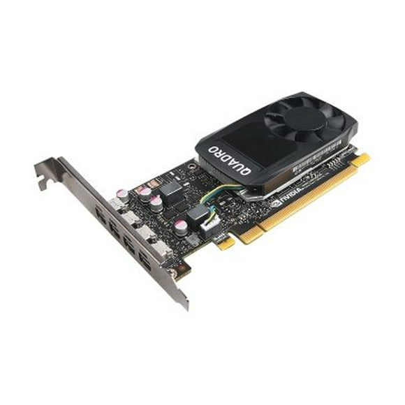 NVIDIA Quadro P1000 - Graphics card - Quadro P1000 - 4 GB GDDR5 - PCIe 3.0 x16 - 4 x Mini DisplayPort - for ThinkCentre M75t Gen 2; ThinkStation P320; P330; P330 Gen 2; P340; P410; P520; P720; P920