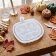 thumbnail image 5 of Resin Tray Mold White Silicone Jack O Lantern Epoxy Mold for Halloween Decor Resin Crafts Diy Fall Projects, 5 of 5