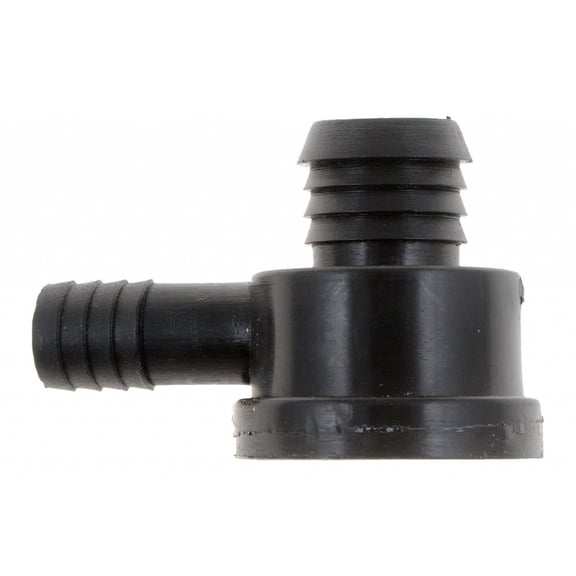 KarParts360 Power Brake Booster Check Valve | Plastic | Black | 90 Degree Outlet Angle