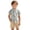 Light Green, variant on Baby Boy Outfits Dinosaur Print Mock Neck Short Sleeve Button Shirt Top And Shorts 2 Piece Daily Wear Baby Boys' Clothing Sets