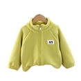 thumbnail image 3 of Esaierr Toddler Baby Fall Winter Stand Collar Fuzzy Coats for Boys Girls Fleece Puffer Sweatshirt Coats for Kids Warm Loose Zipper Shirt Cotton Outerwear 1-12T, 3 of 7