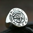 thumbnail image 6 of HOOUN Men's Gothic All Seeing Eye Ring Stainless Steel Vintage God Eye Biker Punk Ring-9-D, 6 of 7