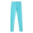 thumbnail image 4 of iixpin Girls Solid Color Swim Leggings Upf 50+ Sun Protective Rashguard Athletic Pants Gymnastics Dance Tights Light Blue 10, 4 of 7