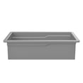 thumbnail image 2 of Grey Matte 32" x 19" Single Bowl Fireclay Undermount / Drop In Kitchen Sink, 2 of 7