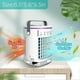 thumbnail image 2 of Mobile Air Conditioner 4 in 1 USB Air Cooler Humidifier Fan with 7 Night Light Colors - 4 Fan Levels Evaporative Cooler, White, 2 of 5