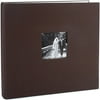 Making Memories Linen 12X12 Postbound Album w/ Window, Chocolate