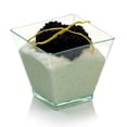 thumbnail image 2 of 2 oz Square Black Plastic Mini Kova Cup - 2" x 2" x 1 3/4" - 100 count box, 2 of 2