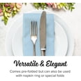 thumbnail image 2 of Colored Napkins - LIGHT BLUE - Decorative Dinner Napkins - Cloth Like and Disposable - Elegant & Durable - Soft & Absorbent - Versatile 16"x16" - Packaged for Easy Storage - Box of 50 - by SimuLinen, 2 of 7