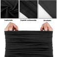 thumbnail image 5 of NOGIS Neck Gaiter Elastic Face -Mask for Men and Women Face Cover Scarf for Running Cycling Dust Sun UV Protection 2Pack Black, 5 of 7