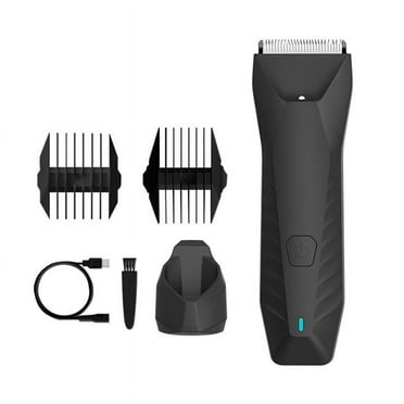 Electric Hair Trimmer LED Shaver for Men Body Groomer Groin&Ball Pubic Hair Trimmer Replaceable Ceramic Blade