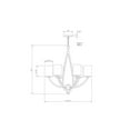 thumbnail image 2 of Forte Lighting 2696-06-05 6 Light 26" Wide Pillar Candle Chandelier - Chrome, 2 of 2