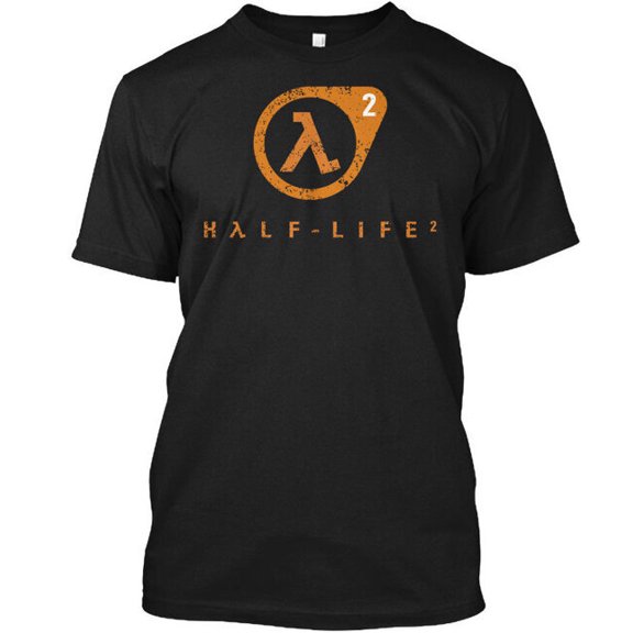 Half-life - A 2 Half Life Tee T-Shirt Made in the USA Size S to 5XL