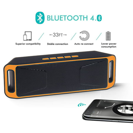 Indigi® Wireless Bluetooth Speaker Sound System Portable Soundbar MP3 Boombox Best (The Best Portable Bluetooth Speaker 2019)