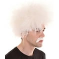 thumbnail image 6 of HPO Mad Scientist Men's Wig & Mustache | Jumbo Cosplay Halloween Wig | Premium Breathable Capless Cap, 6 of 9