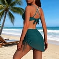 thumbnail image 7 of Stamzod Bathing Suit for Women Two Piece Bikini Swimsuits with Skirt 2026 High Waisted Mesh Swimwear Dark Blue L, 7 of 7