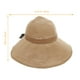 thumbnail image 5 of Sombrero de paja de verano, ala grande, plegable, con lazo de paja, visera y protección solar., 5 of 7