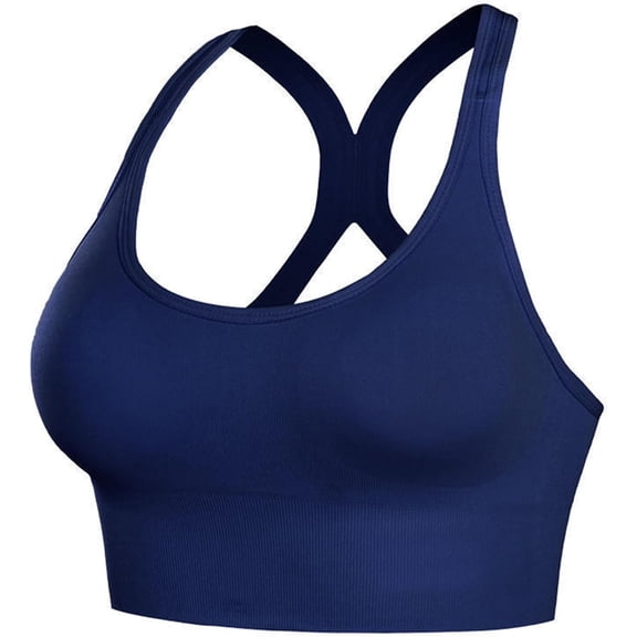 Sports Bra for Women Medium Support Criss Cross Back Strappy Workout Bra Gym Activewear Top