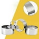 thumbnail image 5 of KDJ Professional Stainless Steel Cooking Rings Set of 4 - Food Presentation Molds for Desserts, Terrines, Mousses & Cheesecakes - Dishwasher Safe Kitchen Tools (8x8x12cm), 5 of 7