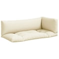 thumbnail image 4 of vidaXL Pallet Cushions 3 pcs Sand Fabric, 4 of 6