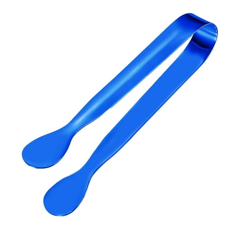 

Kironypik Stainless Steel Tongs Reusable Bread Ice Cube Clamp Gadgets Clips Home Use for Cooking Party Bar Tools Accessories Blue NO6