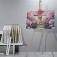 thumbnail image 4 of Hello Valentine’s Day Abyssinian Flower Crown Romantic Pink Floral Horizontal Matte Canvas Poster Cat Lover Kitten Owner Gifts Wall Art Home Decor - 00031, 4 of 5