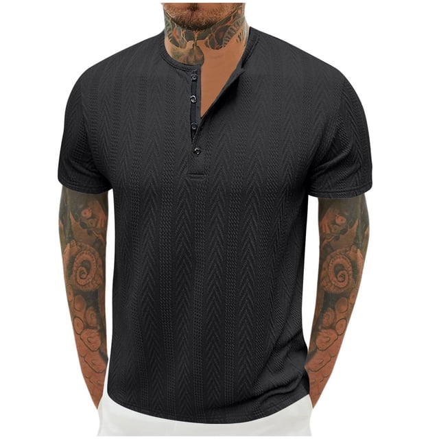Styesk T-Shirts pour Hommes Manches Courtes Muscle Basique Couleur Unie Blouse Tee-Shirt Manches Courtes Col Rond Blouses Chemises