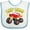 White and Blue, variant on Inktastic Monster Truck Little Bro Boys Baby Bib