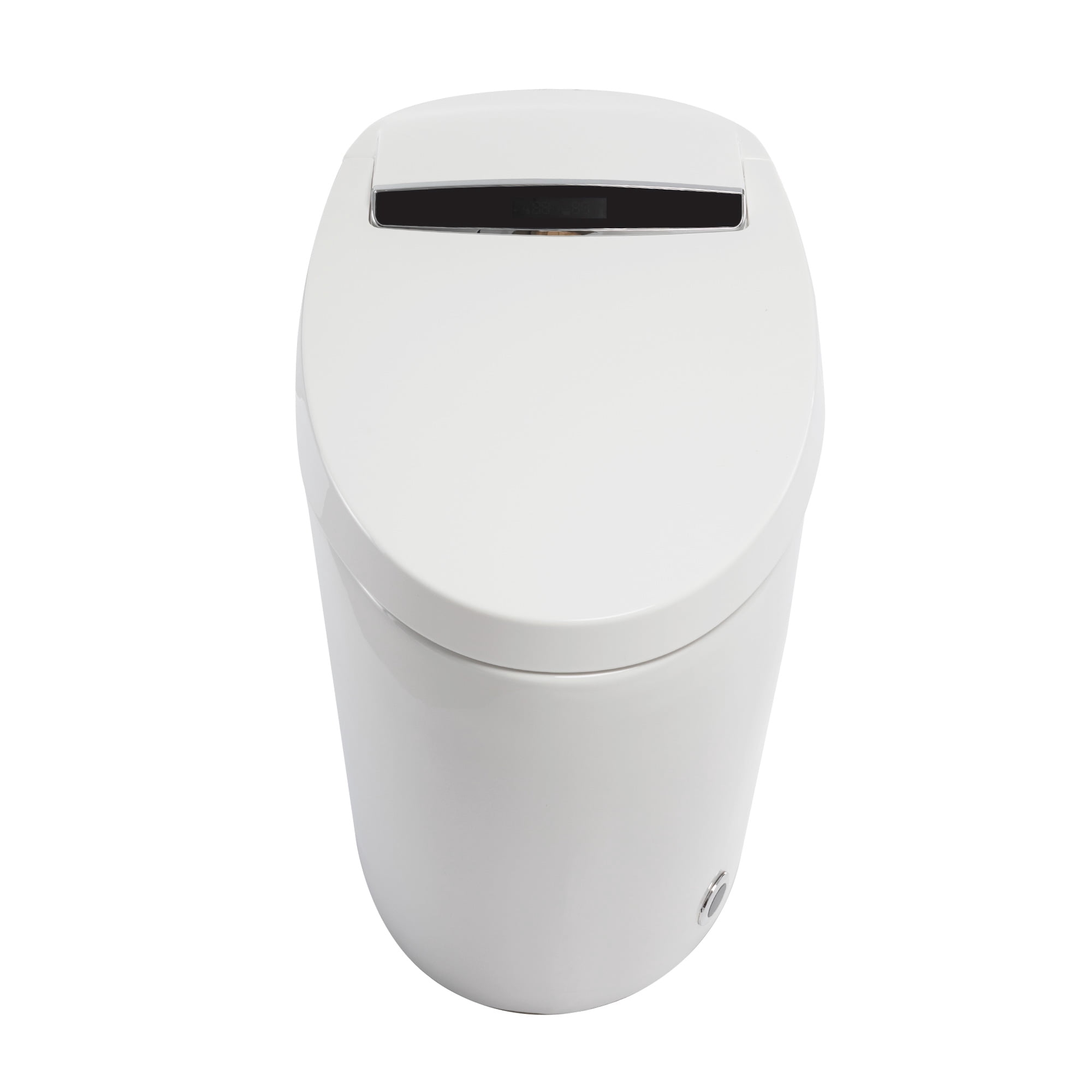 Tankless Smart Bidet Toilet for Bathrooms, Heated Seat with Nightlight, Foot Sensor, LED Display, Warm Water and Dry, Remote Control
