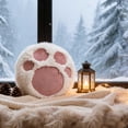 thumbnail image 6 of Adorable Cat Paw Faux Fur Throw Pillow Cover – Round Fluffy Cushion Case, Soft Plush Accent for Sofa Bed Chair Couch Dorm Room Kawaii Home Decor, 6 of 8