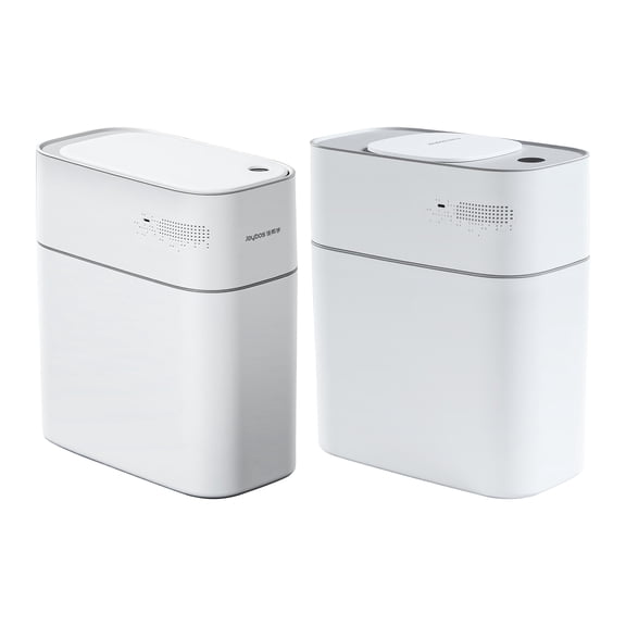 Joybos Bathroom Trash Can, White, 2-Pack
