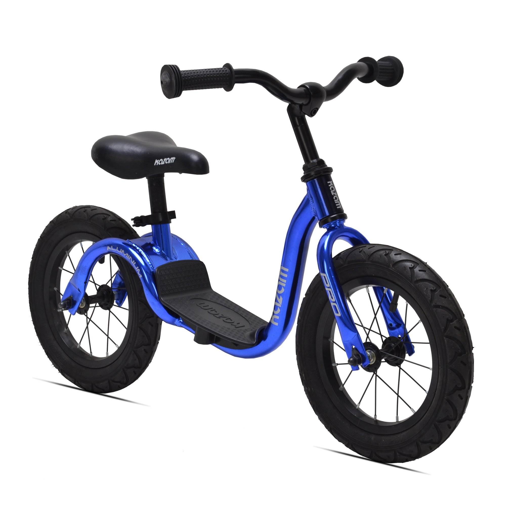KaZAM Bikes Blue Pro Aluminum Kids No Pedal Learning Adjustable Balance