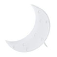 thumbnail image 1 of Letrero de marquesina con forma de media luna y 8 LED, luz nocturna a pilas, ideal para decoración de Navidad, hogar, boda, fiesta (blanco), 1 of 8