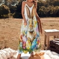 thumbnail image 2 of Easter Bunnies Rabbits Sleeveless Dress Woman Fashion Long Dresses Women's Summer Suit Dress Summer 2025 Women, 2 of 7