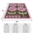 thumbnail image 3 of Floral Fuzzy Blanket Watercolor Flower Throw Blanket Colorful flower market Soft Cozy Flannel Blanket for Home Bed Sofa Couch Chair, 3 of 11