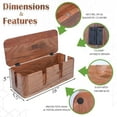 thumbnail image 2 of Luxe Designs Cable Management Box & Cord Organizer- Cable Organizer for Desk, Home, Office. Hides Wires, Surge Protectors,  Eco Friendly Mango Wood Cord Management Solution (Natural Acacia), 2 of 8