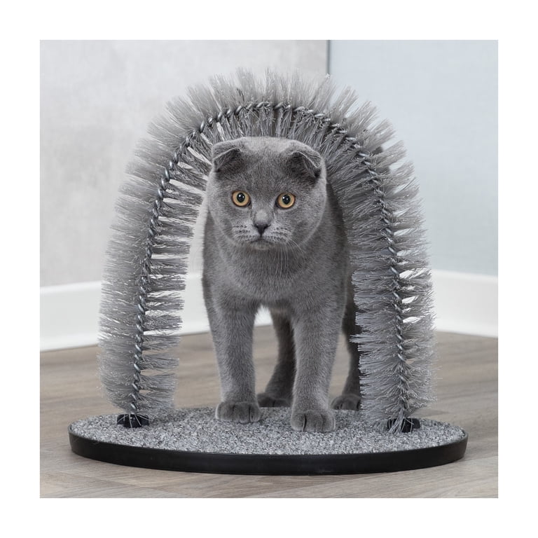 TRIXIE Cat Massager and Self Grooming Arch, Gray photo 5